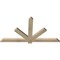 Ekena Millwork Kennewick Rough Sawn Timber Gable Bracket, Douglas Fir, 60"W x 32"H x 2"D x 4"F, 13/12 Pitch GBW060X32X0204KEN00RDF - alternate 5